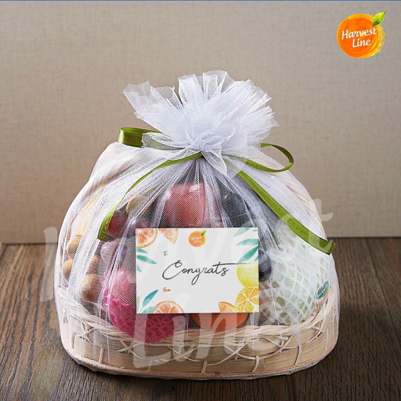 

✨12.12✨ COD Parcel Hampers Buah Segar Model Keranjang + Free Kartu Ucapan [HARVEST LINE] buruan