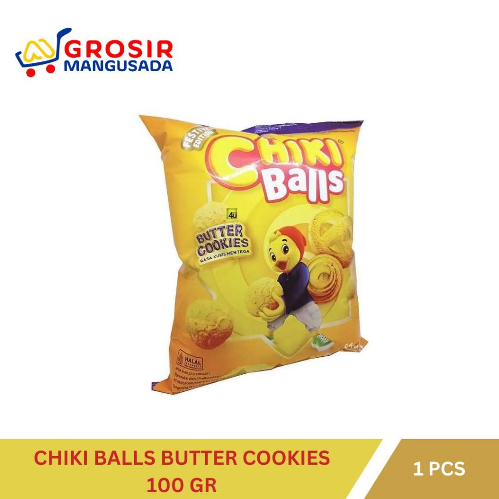 

Chiki Balls Butter Cookies Rasa Kukis Mentega 100gr