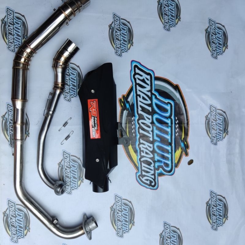 knalpot r9 misano racing Vixion r15 satria fu mx king sonic supra gtr Vario Beat mio nmax pcx xeon s