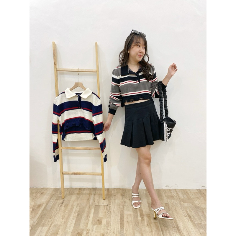 292310225 - Stripe Woll Sweater Korea