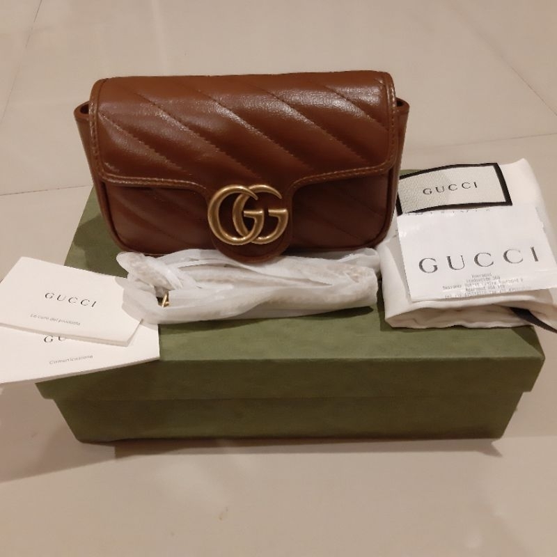 Gucci Marmont Super mini brown caramel