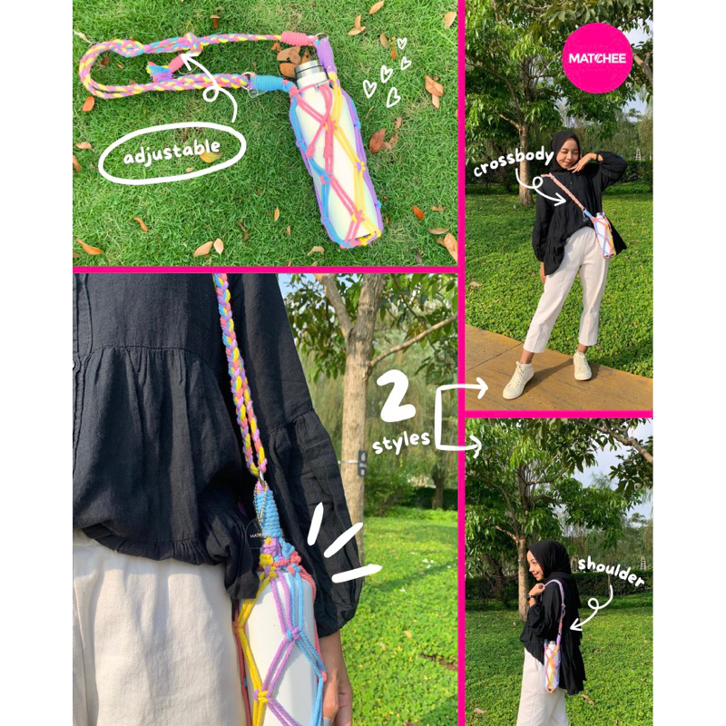 [READY]Macrame Bottle Straps Tumbler Holder Corkcicle Strap