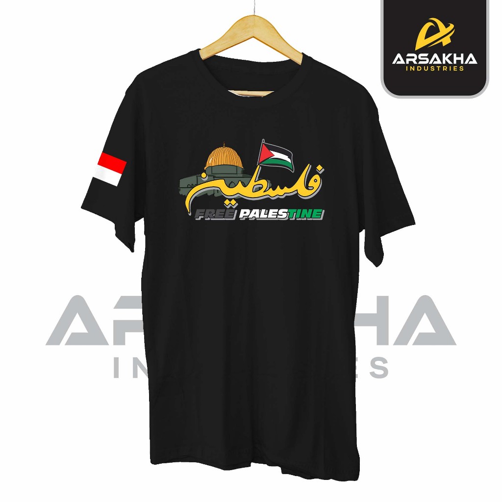 Kaos Free Palestine Palestina Masjid Al Aqsa Baju Distro by Arsakha Industries