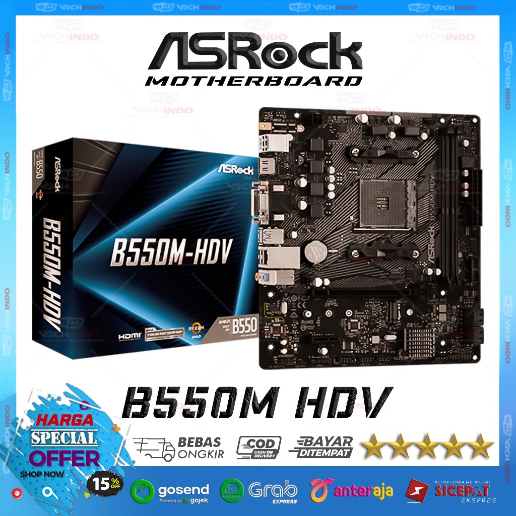 MOBO ASRock B550M / Motherboard ASRock B550M-HDV