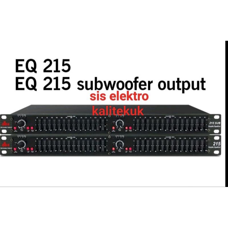Equalizer DBX 215 SUB dbx215sub