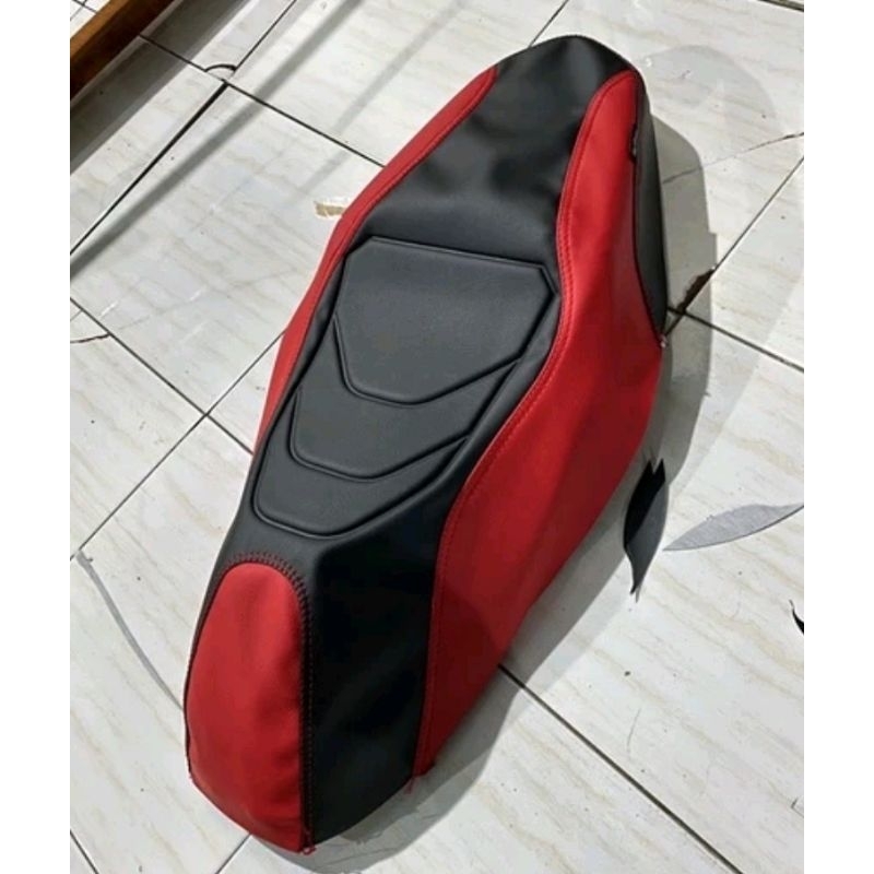 kulit jok motor beat pop sporty street Mio j Mio soul custom model sporty. cover jok kulit
