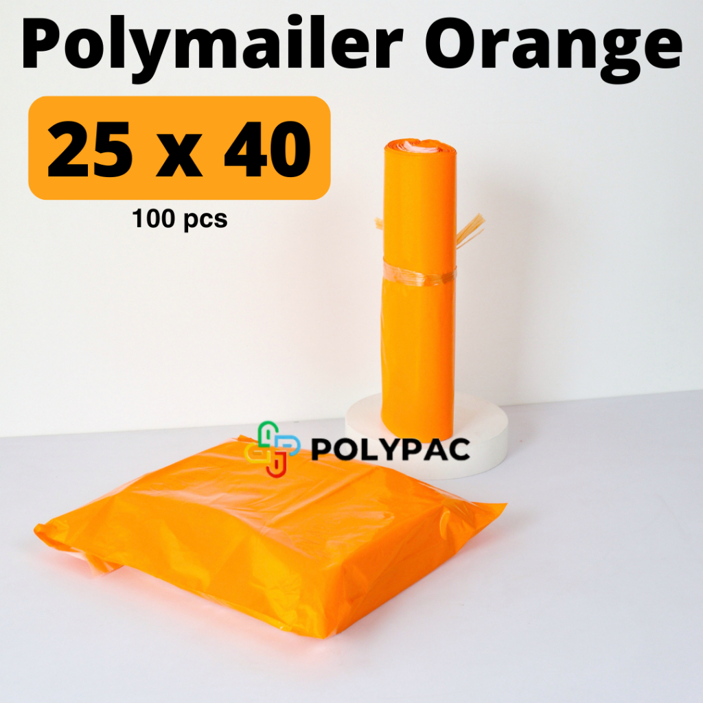 

Polymailer ORANGE [25x40] isi 100 pcs - Polymailer Lem Warna Oren Premium