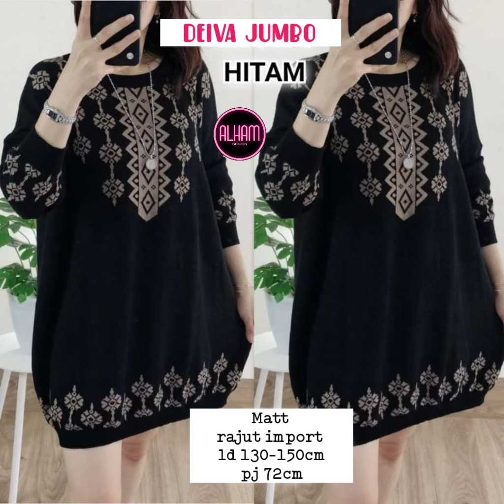 BLOUSE RAJUT WANITA KOREAN STYLE IMPORT OVERSIZE BAJU ATASAN WANITA TERBARU BLOUSE IMPORT JUMBO LD 1