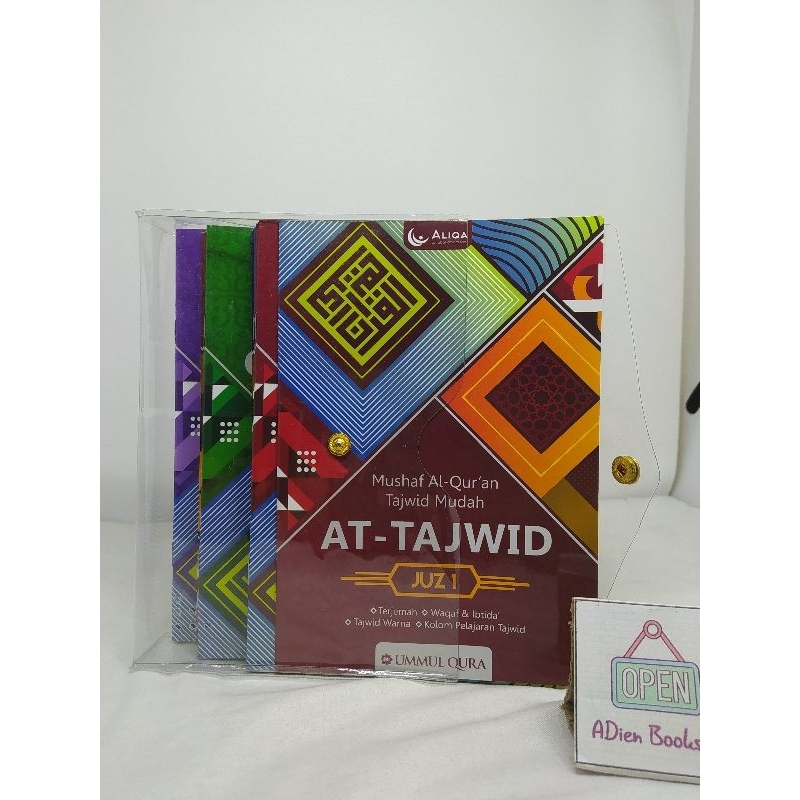 AL QURAN PER JUZ AT TAJWID TERJEMAH WAQAF IBTIDA A5 KLIK PLASTIK ALIQA