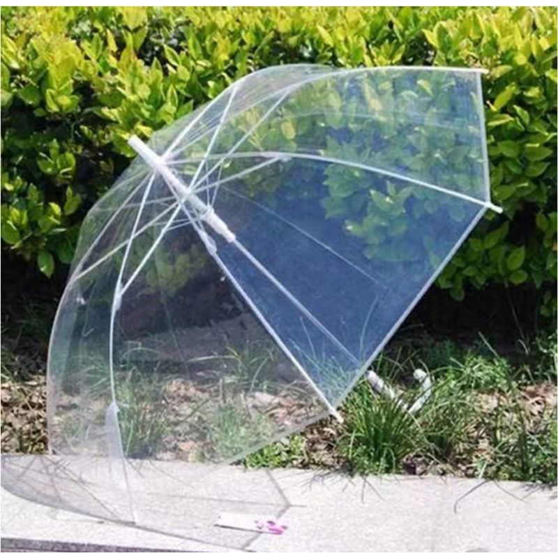 Payung Transparan Murah/ Payung Korea/ Payung Dekorasi/Payung Tongkat