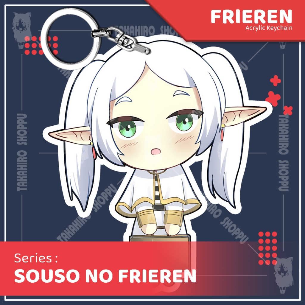 Ganci / Gantungan Kunci / Keychain Akrilik Souso No Frieren FRIEREN