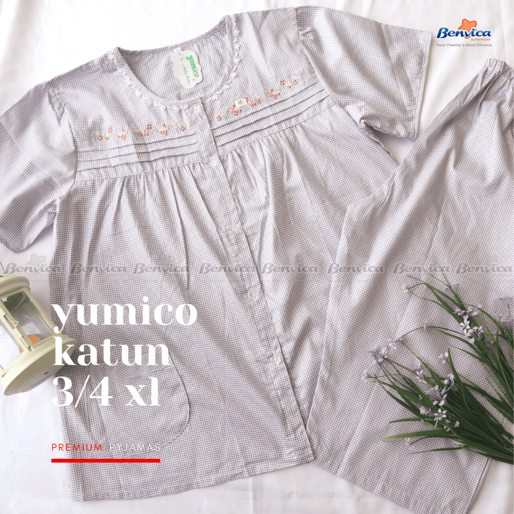 BAJU TIDUR SETELAN CELANA 3/4 XL KATUN PREMIUM YUMICO