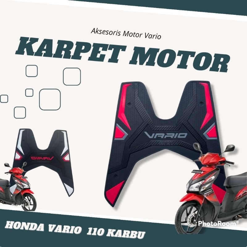 Karpet Motor Vario 110 Karbu Thn 2006-2013/ Aksesoris Motor Vario110 Karbu 2006-2013