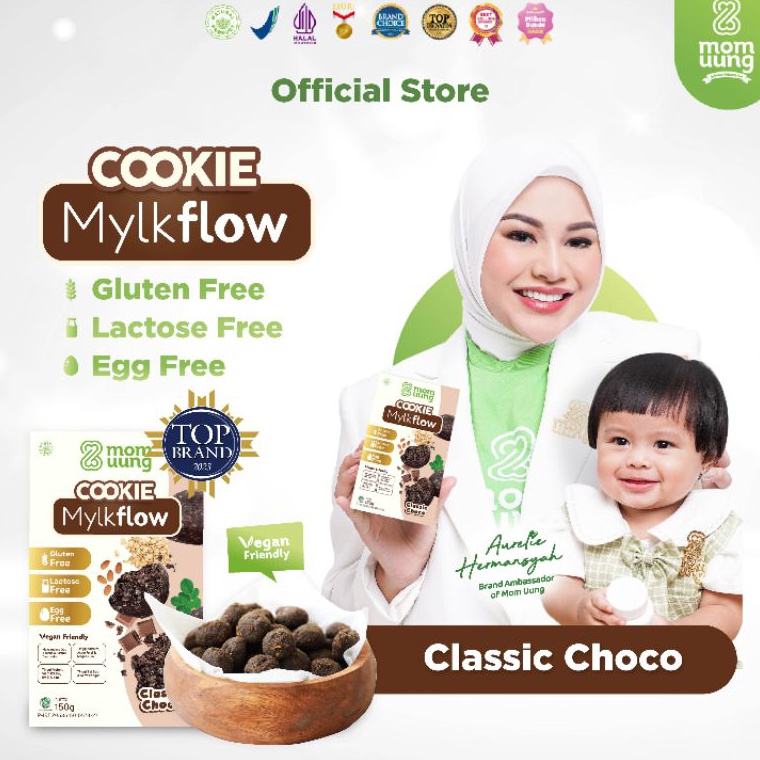 

[❃B97@] MOM UUNG COOKIE ASI BOOSTER MYLKFLOW CLASSIC CHOCO /COOKIE SEHAT ASI/ VEGAN FRIENDLY / LACTOSE / GLUTEN / EGG Promo Termurah