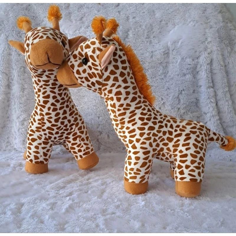 boneka jerapah size m 35cm/boneka jerapah frinting/boneka jerapah