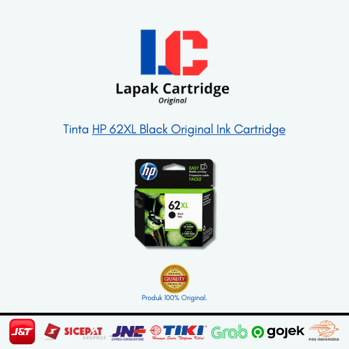 Tinta HP 62XL Black Ink Cartridge Advantage Original