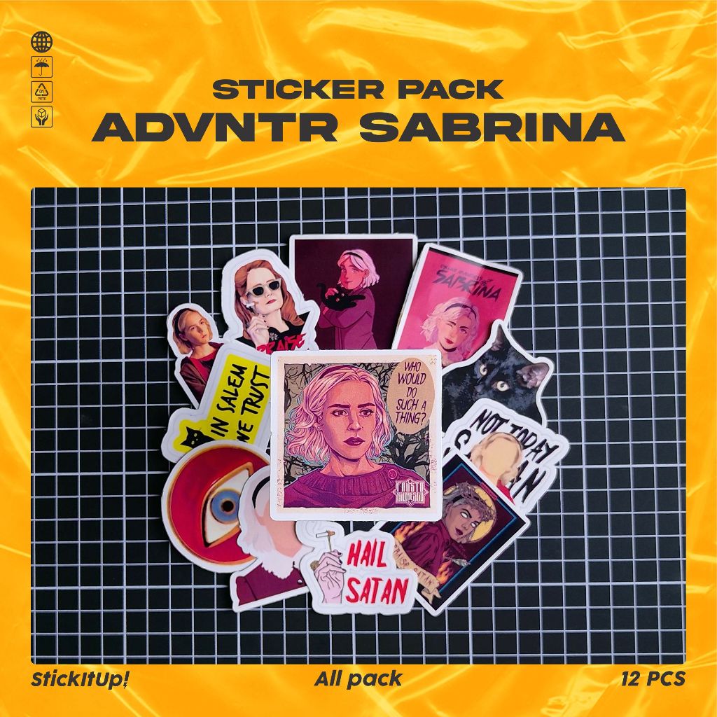 

COD✨ StickItUp Stiker Pack Stiker Adventures of Sabrina Lucu Colorfull Keren Untuk Koper Laptop Skateboard