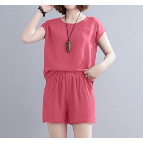 KOREA STYLE SETELAN BAJU DAN CELANA PENDEK WANITA TERKINI