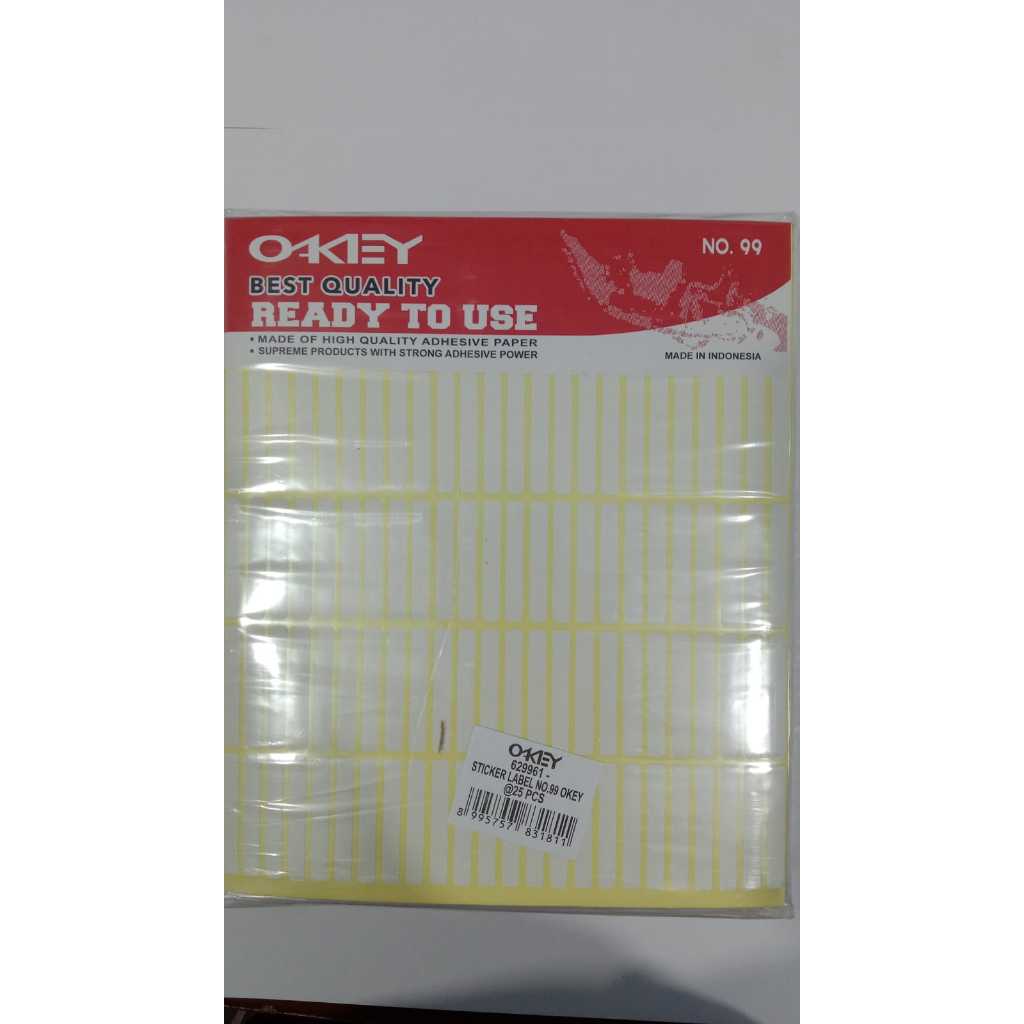 

Label Harga Okey isi 7 lembar