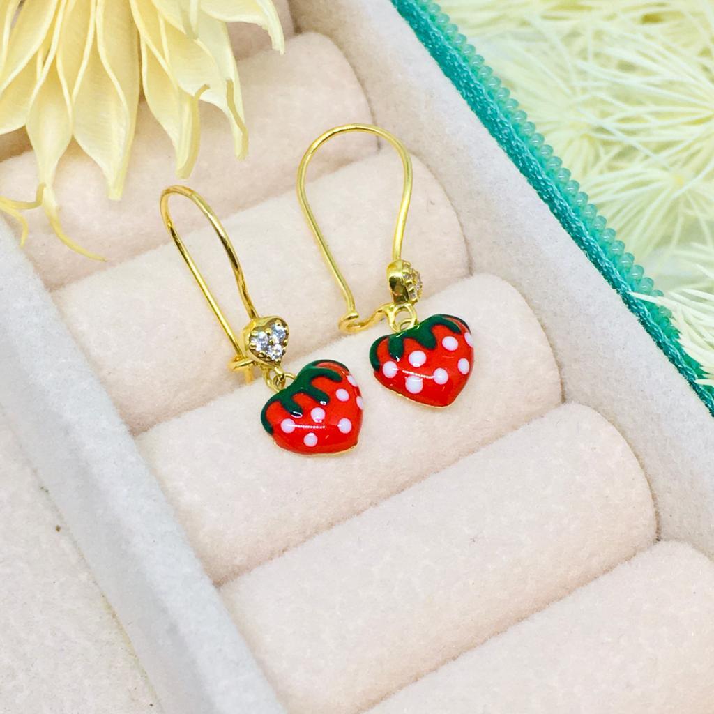 Anting Emas Anak Strawberry 375/8K