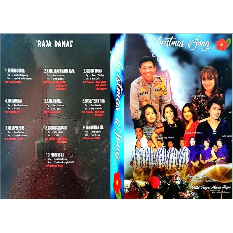 KASET VCD CHRISTMAS SONG RAJA DAMAI-LAGU LAGU NATAL-CD LAGU NATAL-LAGU NATAL 2023-LAGU NATAL-DVD LAG