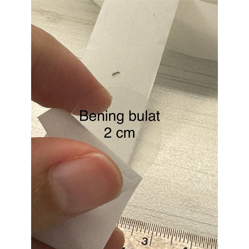 

2CM Stiker Bening Segel Bulat Circle Transparant Sticker Seal Transparan