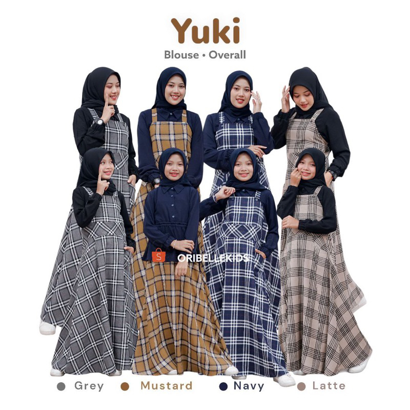 Yuki by oribelle/Oribellekids/Baju Overall Anak Perempuan Katun /Overall Set /Pakaian Anak Perempuan
