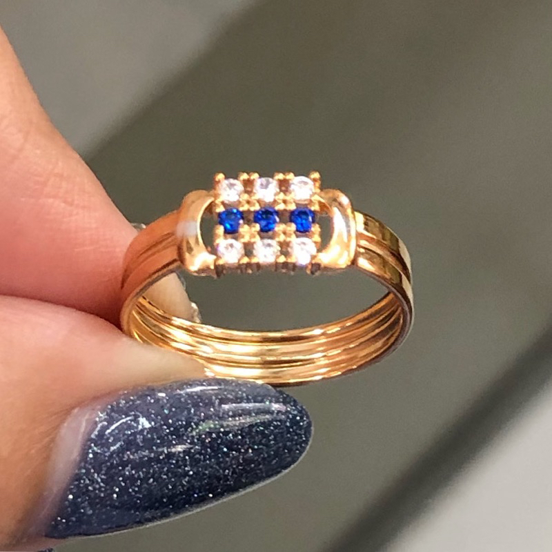 L7 KO- CINCIN METRO SQUARE 1.07GR KADAR 300 UKURAN 11