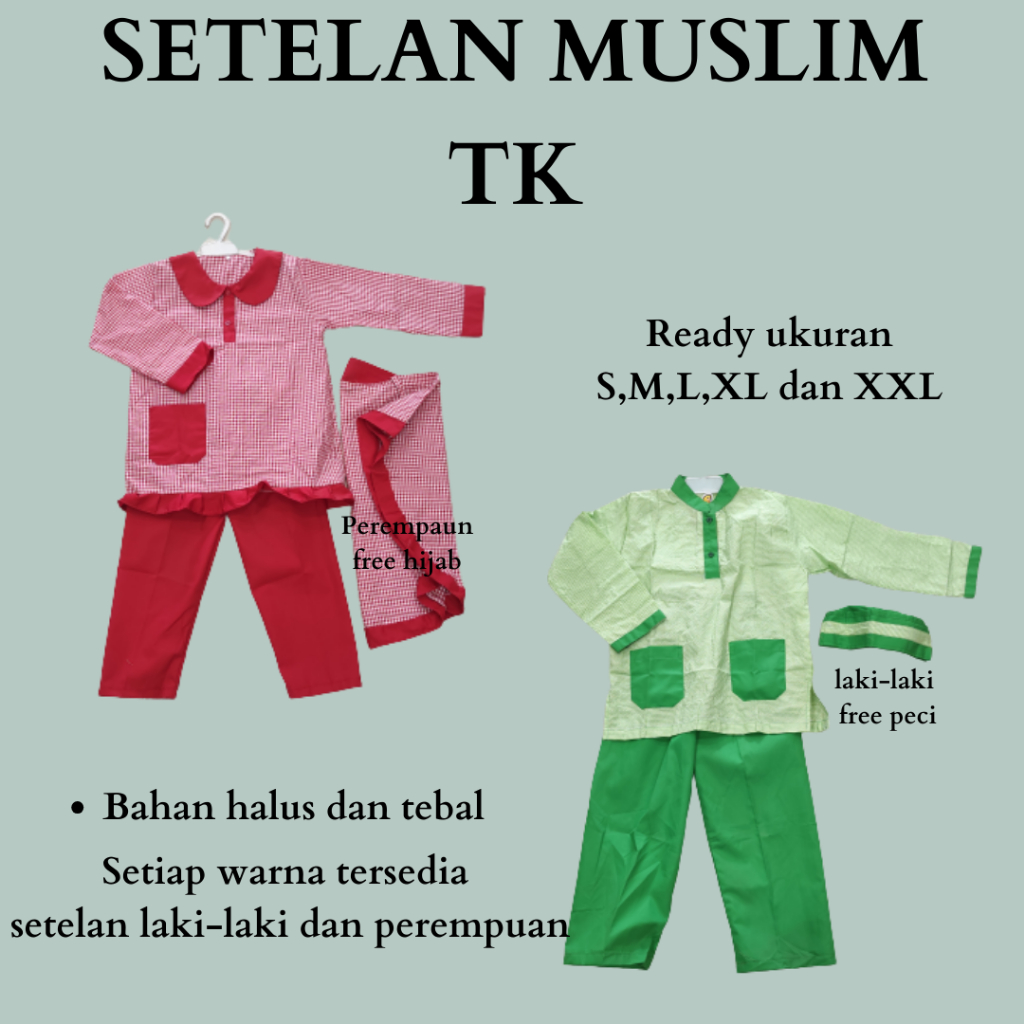 SERAGAM MUSLIM TK/PAUD