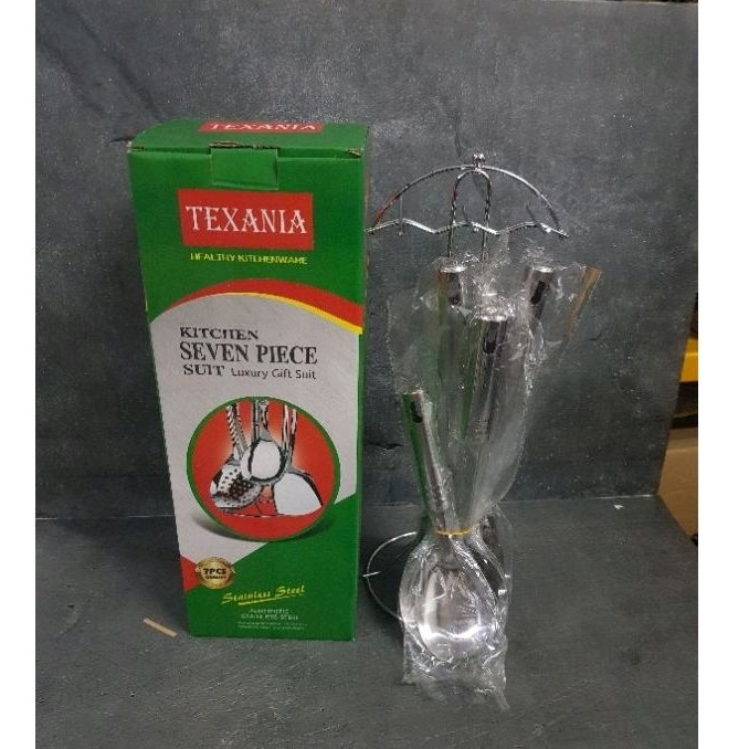 Spatula Set 7 pcs + Rak Stainless - Texania