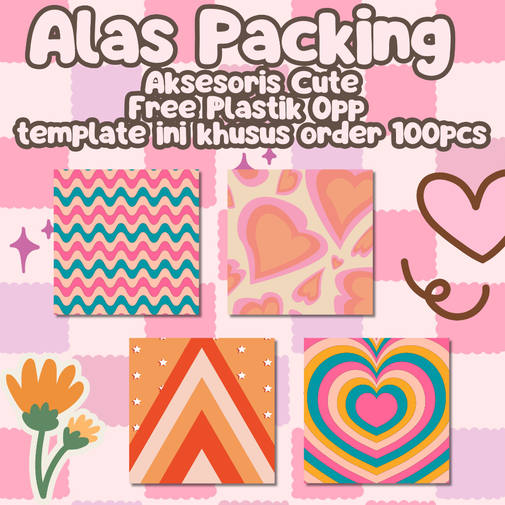 

ALAS PACKAGING II ALAS PACKING LUCU UNTUK AKSESORIS DLL 100PCS [free plastik opp] ‼️ BACA DESKRIPSI ‼️