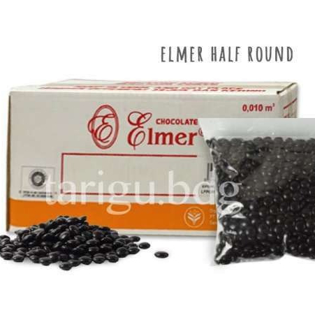 

ELMER DARK CHOCOCHIP 100GR CHOCO CHIP COMPOUND SETENGAH BULAT