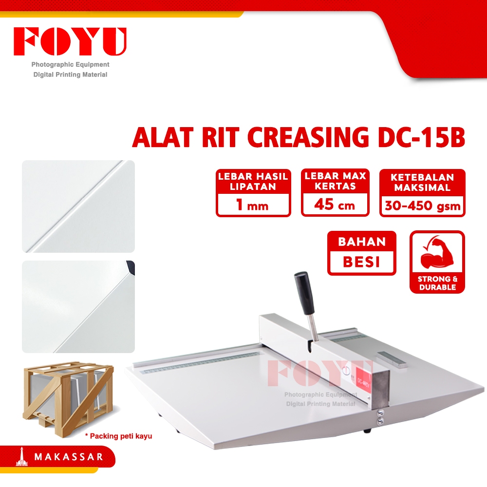 

Alat Pelipat Rit Creasing Kertas Sheet Album Lebar 45 cm DC-15B