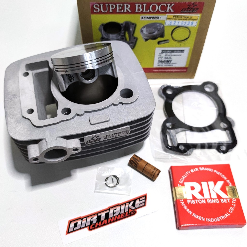 BLOK CERAMIC BRT 66 MM KLX 150 DTRACKER 150 FORGED PISTON 66MM