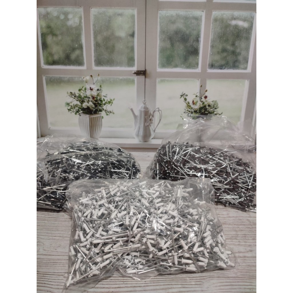 Paku Rivet ON 435 Warna (Hitam,Putih,Coklat)