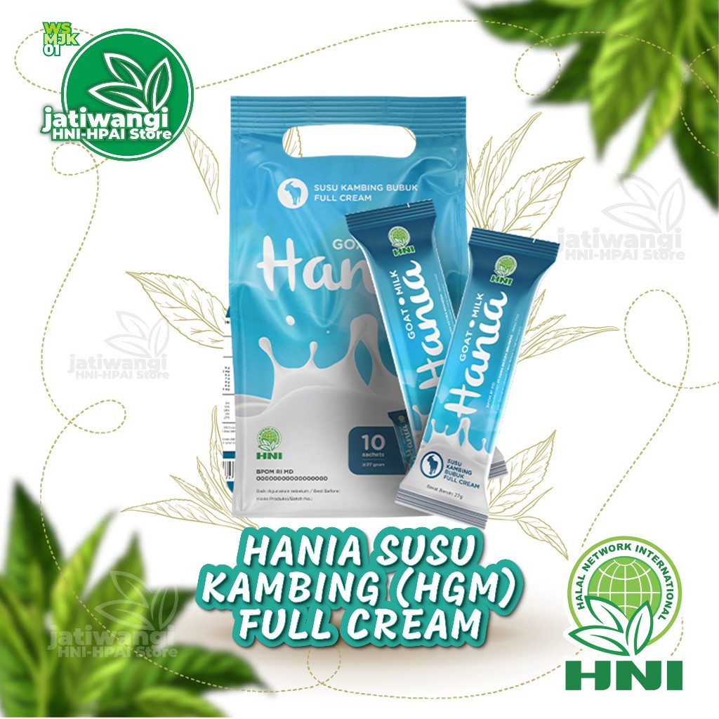 

Hania Susu Kambing Bubuk Full Cream HNI-HPAI | mencegah osteoporosis Baik Untuk Kalsium Tulang Dan Mengatasi Alergi | HNI HPAI Original [BPOM]