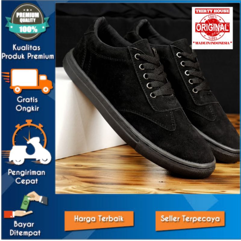 SEPATU SNEAKERS PRIA PANTURA BLACK | SEPATU PRIA FORMAL | SEPATU PRIA CASUAL | SNEAKERS FORMAL CASUA