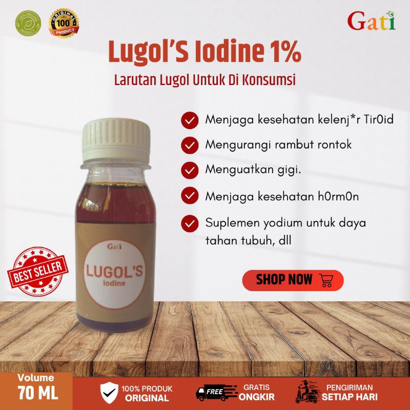 Iodine Lugol 1%/Larutan lugol /Lugol's Solution