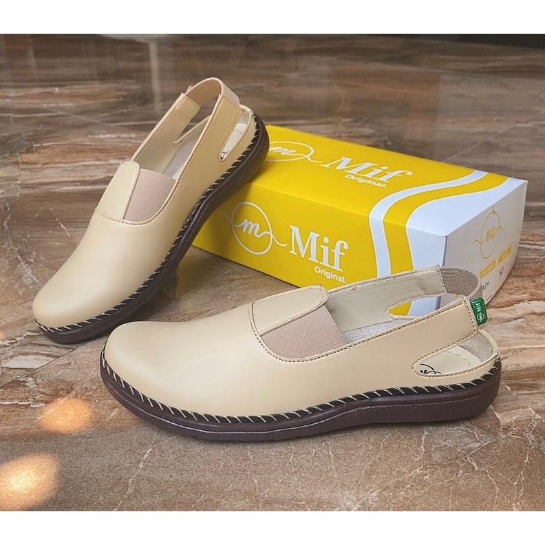 Discount Today Mif Original Sepatu Sandal Wanita Elastis Nyaman M04 