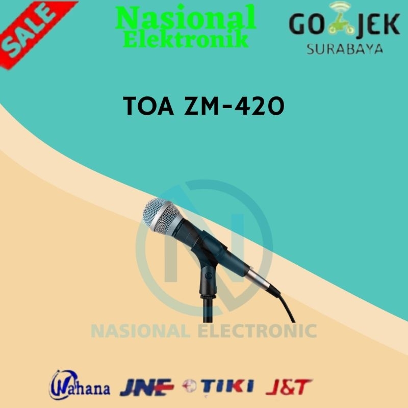 MICROPHONE TOA ZM-420/MICROPHONE TOA/MICROPHONE MASJID/MICROPHONE KABEL ZM-420.