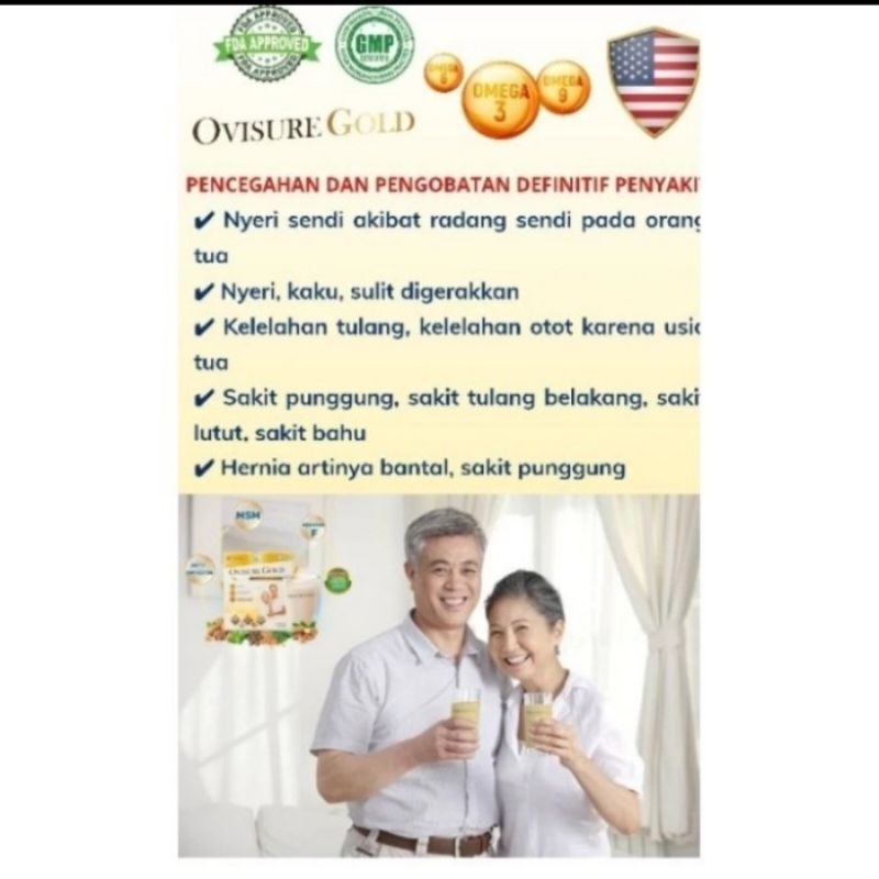 

(paket 2 box) OVISURE GOLD MILK SUSU VITAMIN TULANG DAN SENDI
