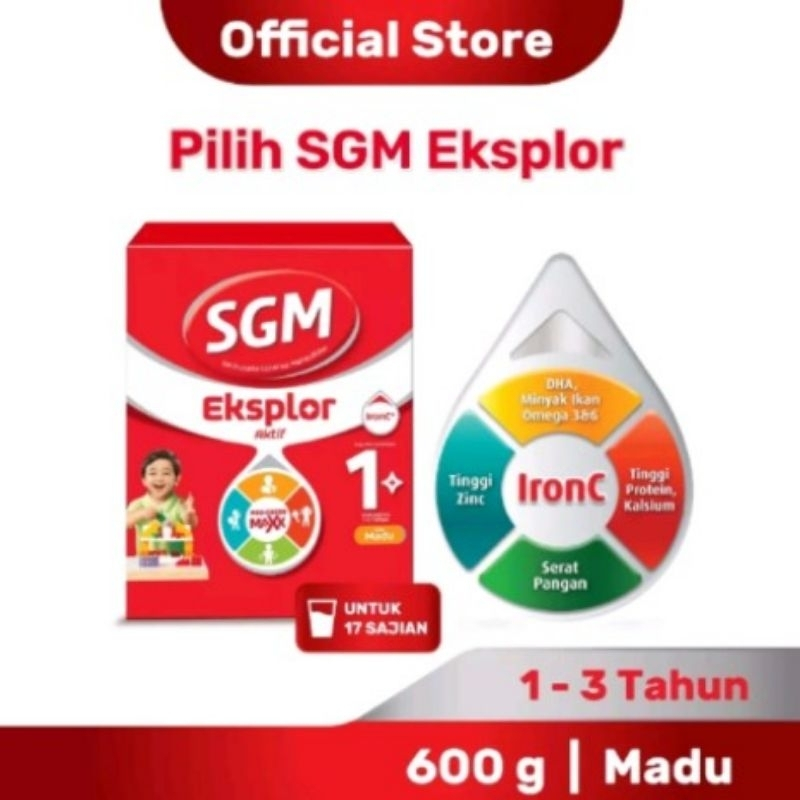 SGM  Exsplor Susu Formula 1+ ( 1 -3 Tahun )