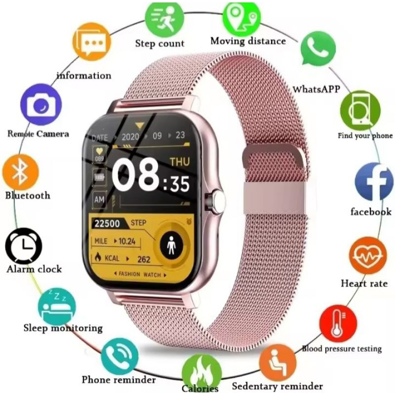 Smartwatch wanita pria GPS bluetooth jam tangan pintar kado