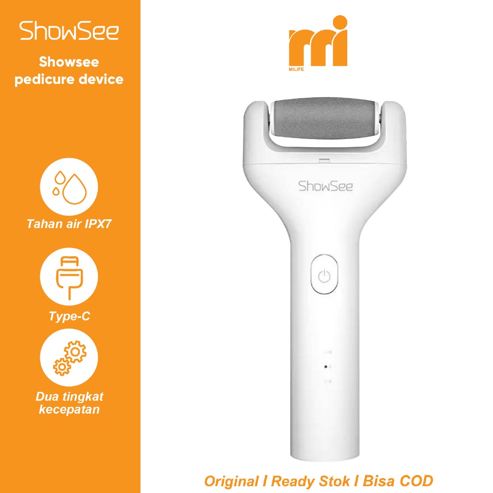 12.12 FLASH SALE Xiaomi Showsee Electric Pedicure Alat Perawatan Pembersih Kulit kaki masker kaki pe