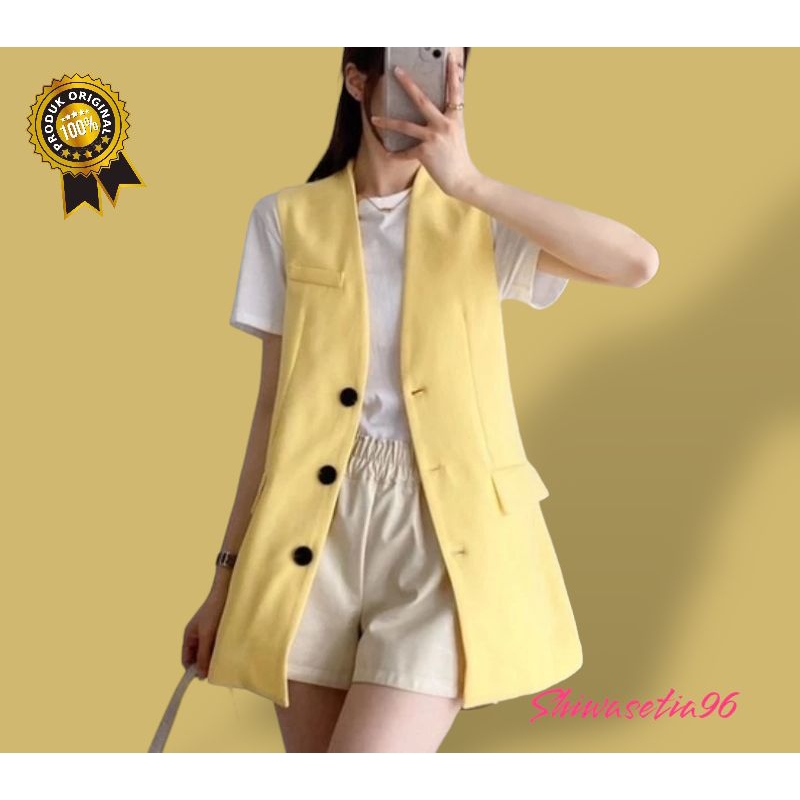 ROMPI VEST LONG ROMPI WANITA STYLE KOREA ATASAN WANITA MONDIS