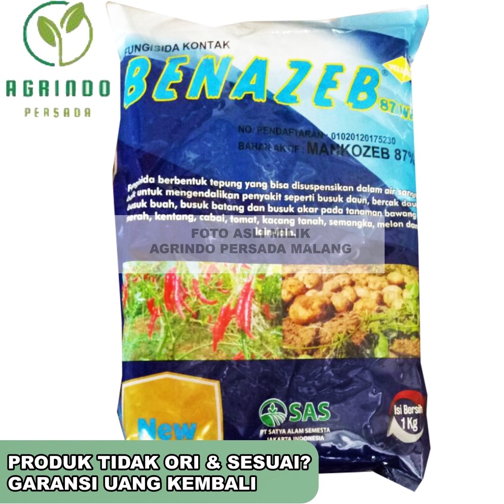 Buruan beli Fungisida Benazeb 80WP 1Kg | Benazeb 1 Kg | Benazeb Kuning 1 Kg 92