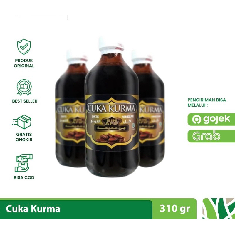 

Cuka Kurma Bin Afif 310ml Vinegar Premium Quality