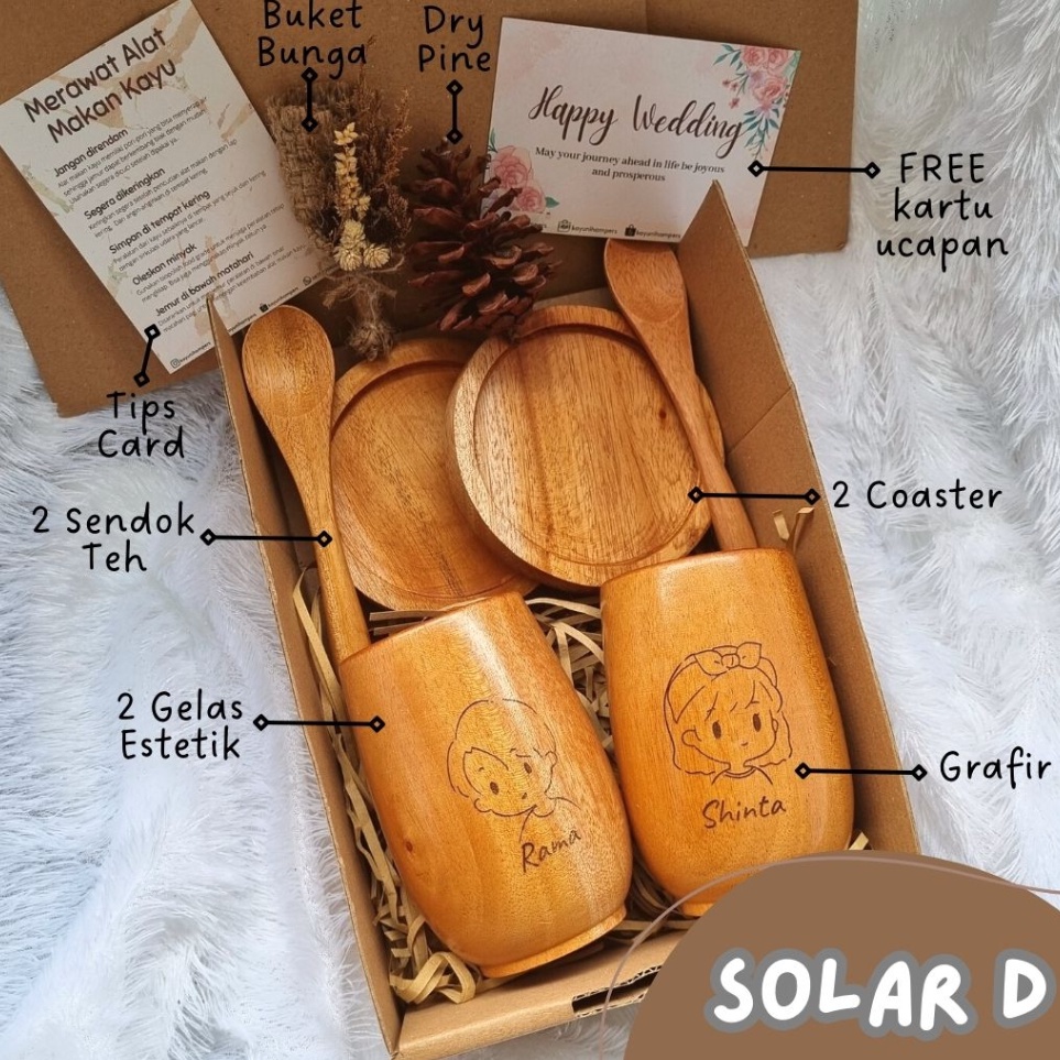 

PVQY8023 XC26619 Solar Hampers Set Gelas GRAFIR / Hampers Kayu Estetik Wedding Gift / Parcel Tukar Kado Anniversary / Kado Ulang Tahun Hadiah Wisuda / Kado Guru Hadiah Guru Hampers Resign / Souvenir Pernikahan / Hadiah Kelulusan Birthday Gift Set / Hamper