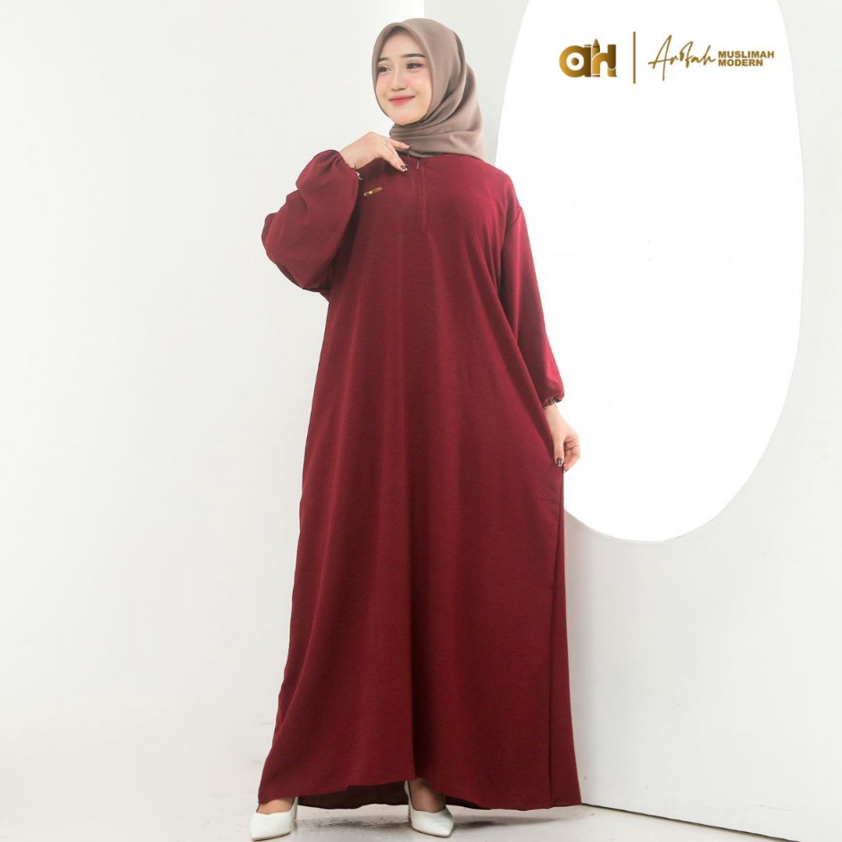 Ekslusif disinie3E8q GAMIS SEMI ABAYA JUMBO LD 130 / GAMIS BALON CRINKLE / LENGAN BALON / ABAYA TURK