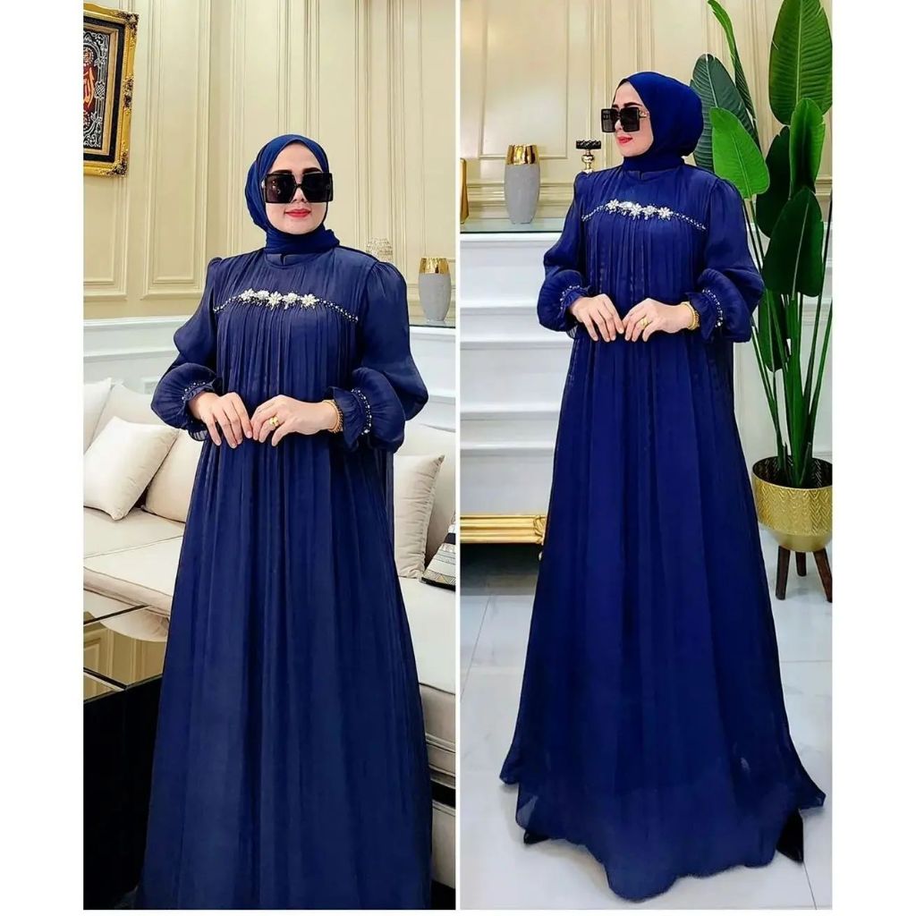 SANDRINA MAXI DRESS GAMIS CERUTY PAYET MODEL TERBARU GAMIS WARNA HITAM BAJU KONDANGAN WANITA KEKNIAN GAMIS PESTA MEWAH ELEGAN DRESS KODANGAN FASHION WANITA MUSLIM GAMIS TERBARU 2024